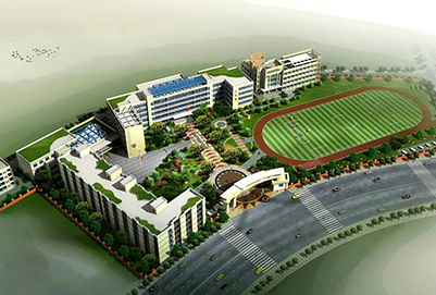 学校鸟瞰图